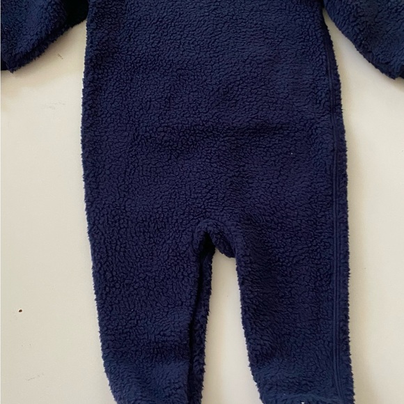 Ralph Lauren Baby Boy Navy Blue Warm Footed Romper Outfit NWT Size 9 Months - Picture 5 of 6
